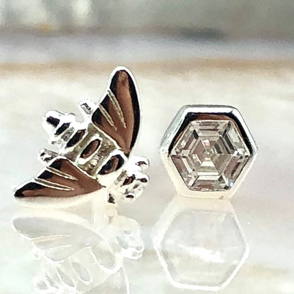 HoneyBee combo CZ stud