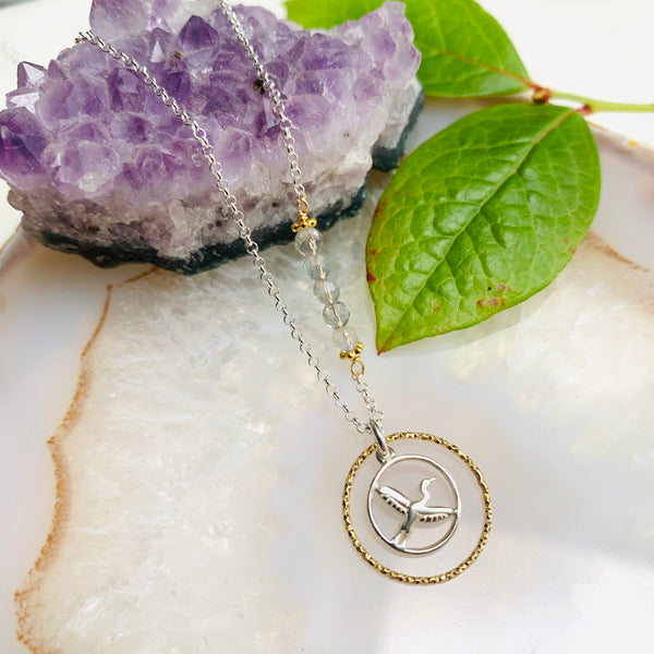 Heron Medallion Necklace