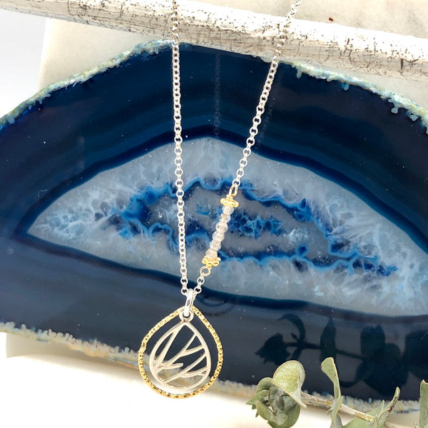 Willow Branch Silhouette Necklace