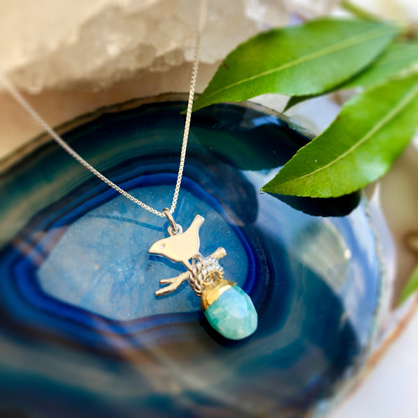 Chirp Stone Pendant Necklace