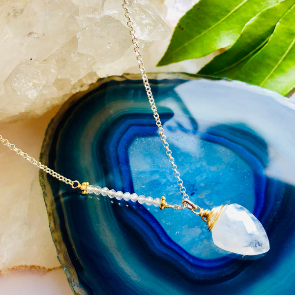 Alexa Mini Gemstone Pendant Necklace